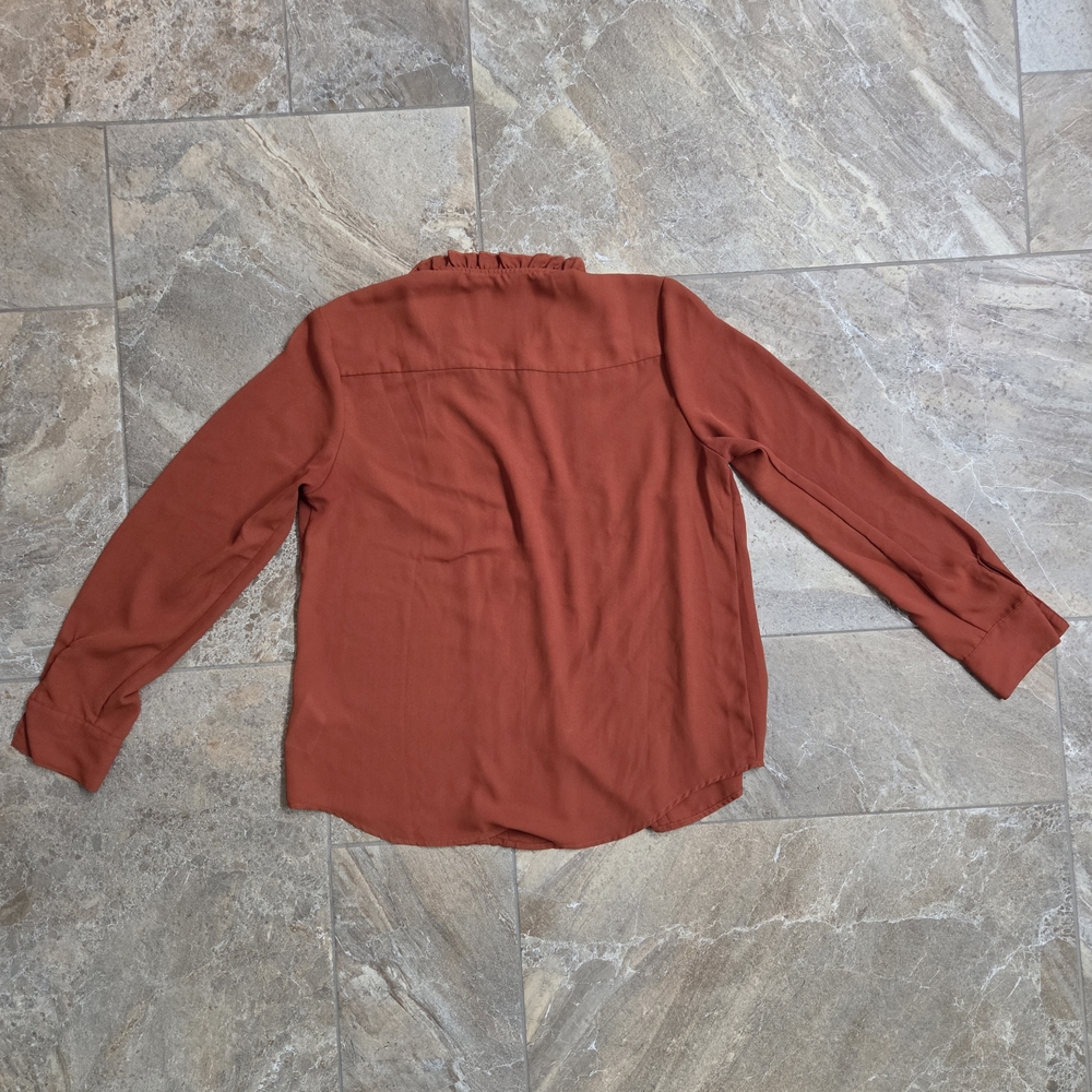 Nanette‎ Lepore Terracotta Button-Up Blouse - Picture 5 of 5